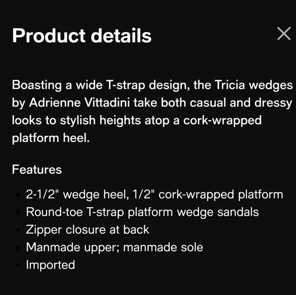 Adrienne Vittadini Tricia Wedge Size 9 - Picture 2 of 13